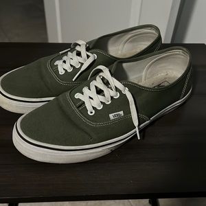 Vans olive green size 13